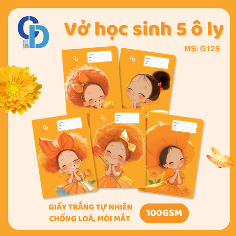 G125 - Color Girl Cam 5 ô ly 48tr, ĐL 100gsm