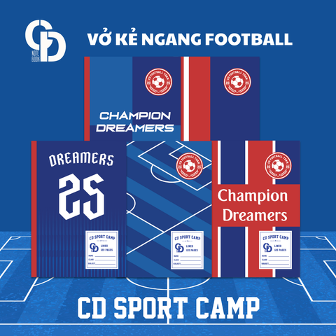 TS301 - Vở kẻ ngang Sport Football, Xanh đậm, 80tr, ĐL: 70