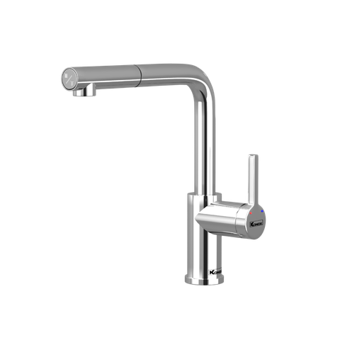 Vòi rửa bát dây rút Konox Lumo Smart Chrome