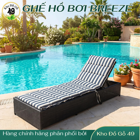 GHẾ HỒ BƠI BREEZE - Nệm sọc