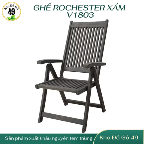GHẾ ĂN ROCHESTER V1803 BẬT NGẢ TRONG NHÀ VÀ NGOÀI TRỜI