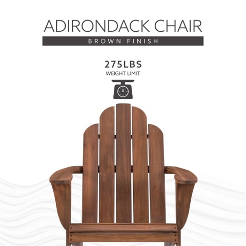 Ghế Adirondack - Silla gỗ tràm tự nhiên - ghế gỗ thư giãn sân vườn, ban công, hồ bơi