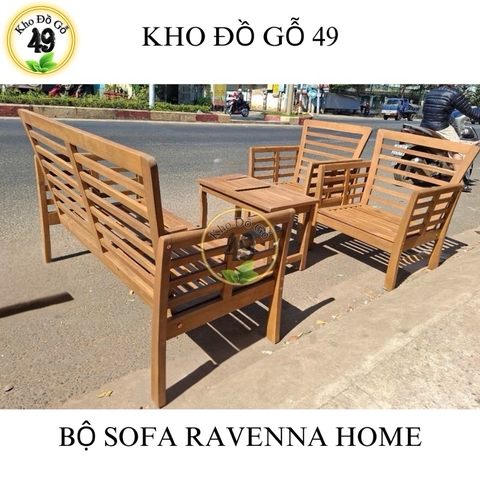 Bộ Sofa Ravenna Vàng/[BỘ BÀN GHẾ NGOÀI TRỜI GỖ TỰ NHIÊN – PHÂN PHỐI CHÍNH HÃNG BỞI KHO ĐỒ GỖ 49]