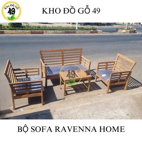 Bộ Sofa Ravenna Vàng/[BỘ BÀN GHẾ NGOÀI TRỜI GỖ TỰ NHIÊN – PHÂN PHỐI CHÍNH HÃNG BỞI KHO ĐỒ GỖ 49]