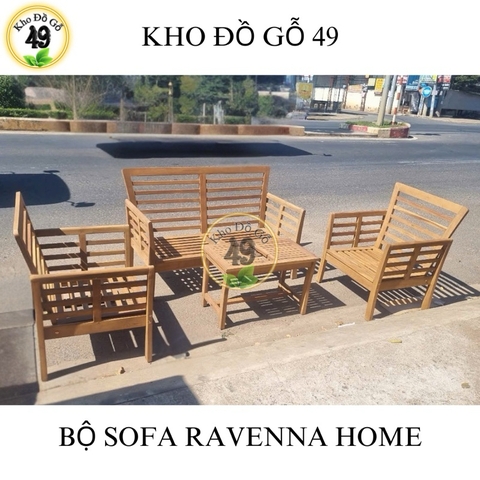 Bộ Sofa Ravenna Vàng/[BỘ BÀN GHẾ NGOÀI TRỜI GỖ TỰ NHIÊN – PHÂN PHỐI CHÍNH HÃNG BỞI KHO ĐỒ GỖ 49]