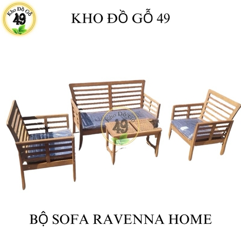 Bộ Sofa Ravenna Vàng/[BỘ BÀN GHẾ NGOÀI TRỜI GỖ TỰ NHIÊN – PHÂN PHỐI CHÍNH HÃNG BỞI KHO ĐỒ GỖ 49]