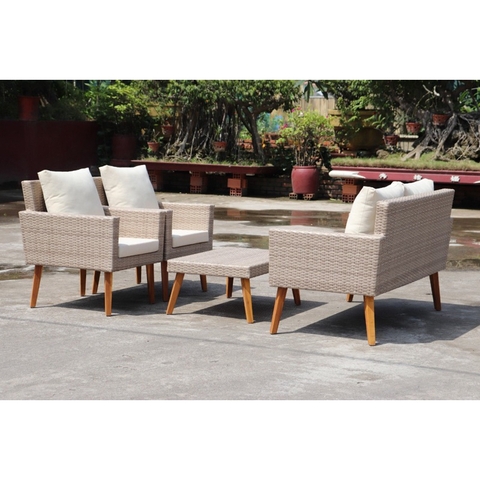 Bộ sofa ngoài trời 4 món hàng xuất châu âu - Patio sofa