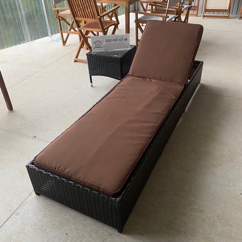 Ghế hồ bơi giả mây BREEZE -Tặng Nệm Trắng
