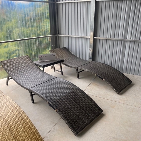 Ghế Hồ Bơi Giả Mây Safavieh Xuất Khẩu Châu Âu – Gấp Gọn, Thư Giãn, Tắm Nắng Sân Vườn, Hồ Bơi