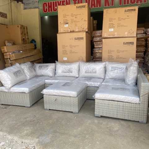Bộ sofa Siesta Modul sân vườn, ngoài trời khung nhôm cao cấp- Patio Sofa