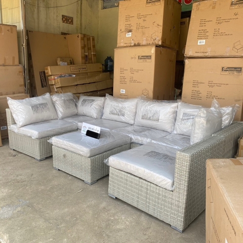 Bộ sofa Siesta Modul sân vườn, ngoài trời khung nhôm cao cấp- Patio Sofa
