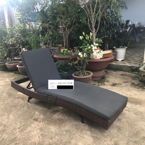 Ghế Hồ Bơi Giả Mây MCOMBO - Nệm XÁM NHẠT