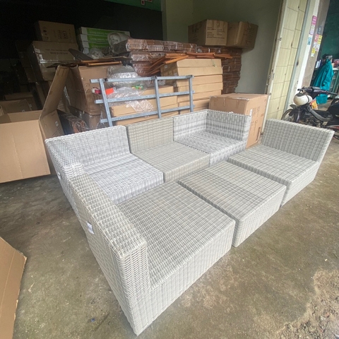 Bộ sofa Siesta Modul sân vườn, ngoài trời khung nhôm cao cấp- Patio Sofa