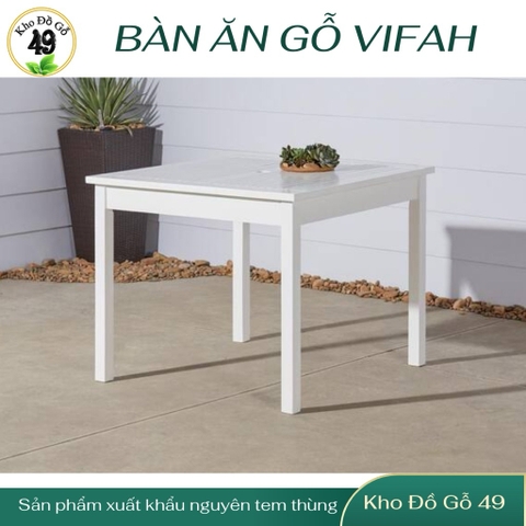 Bàn Ghế Ăn Gỗ Tràm Sơn Trắng – Thương Hiệu VIFAH