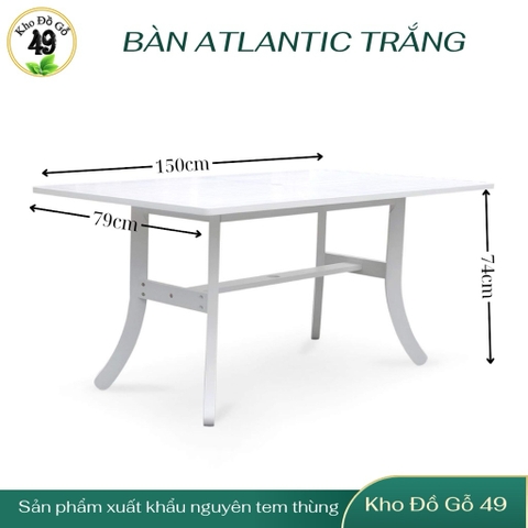 Bàn Ghế Ăn Gỗ Tràm Sơn Trắng – Thương Hiệu VIFAH