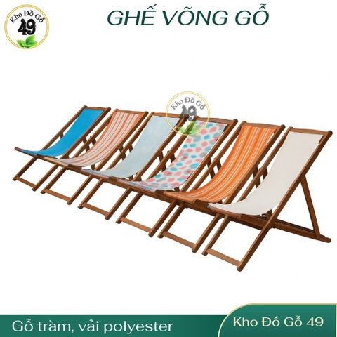 Ghế võng gỗ– Ghế tắm nắng – Ghế sân vườn gỗ tràm tự nhiên