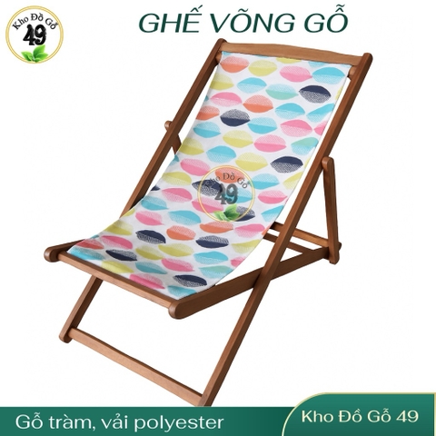 Ghế võng gỗ– Ghế tắm nắng – Ghế sân vườn gỗ tràm tự nhiên