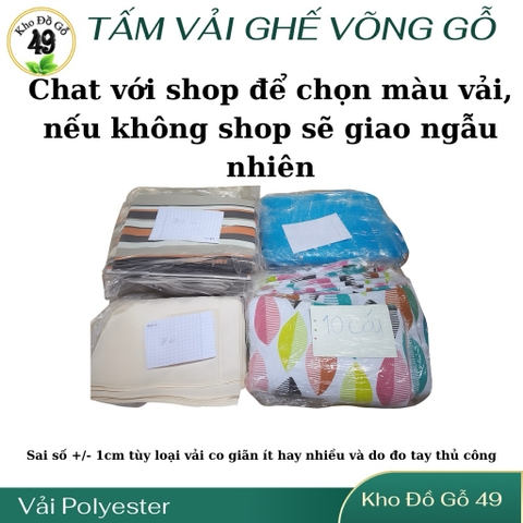 Tấm vải thay thế ghế võng | Vải ghế tắm nắng bãi biển | Vải Polyester ngoài trời bền màu – Không kèm khung gỗ