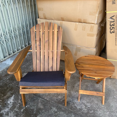 Ghế Tắm Nắng Gỗ Tràm Tự Nhiên Gấp Gọn – Ghế Thư Giãn Adirondack Ngoài Trời, Bãi Biển, Sân Vườn