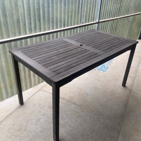 BÀN ĂN SIESTA V1927 GỖ TRÀM FSC, KT 150 × 80 × 74 CM – LAY XÁM | CÓ LỖ CẮM DÙ | KHO ĐỒ GỖ 49