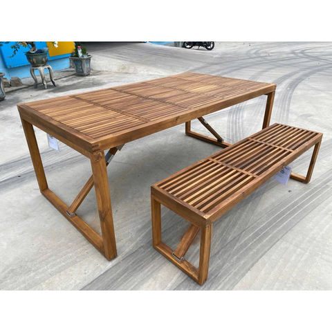 BÀN GỖ SÂN VƯỜN GẤP GỌN STOCKHOLM 11004 180CM – GỖ ACACIA FSC CAO CẤP