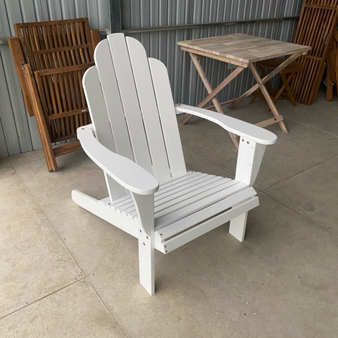 Ghế Adirondack - Silla gỗ tràm sơn đỏ - ghế gỗ thư giãn sân vườn, ban công, hồ bơi