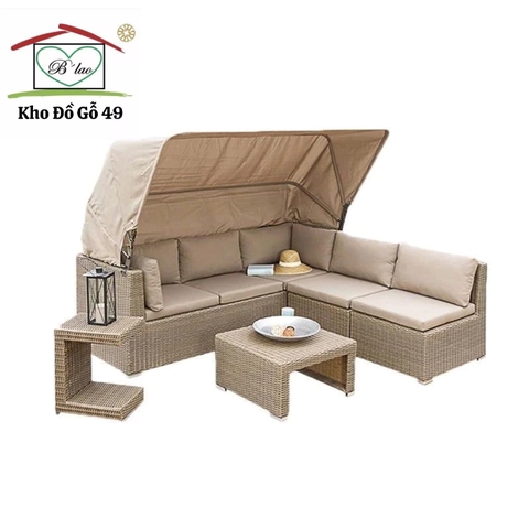 Ghế sofa ngoài trời hàng xuất châu âu - Patio sofa Giá web ~ 1500$/set