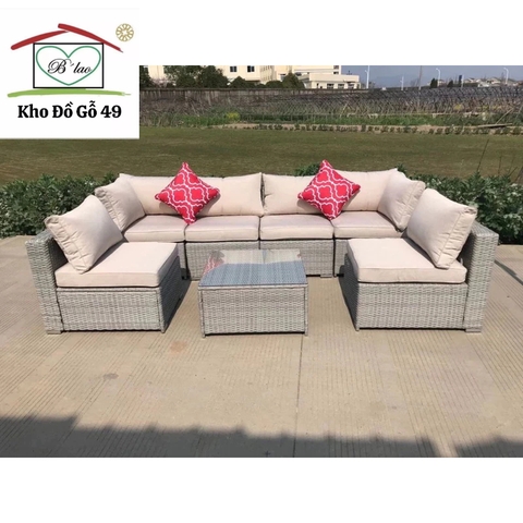 Bộ sofa Siesta Modul sân vườn, ngoài trời khung nhôm cao cấp- Patio Sofa