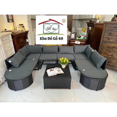 Sofa ngoài trời hàng xuất châu âu - Patio sofa giá web 1500€