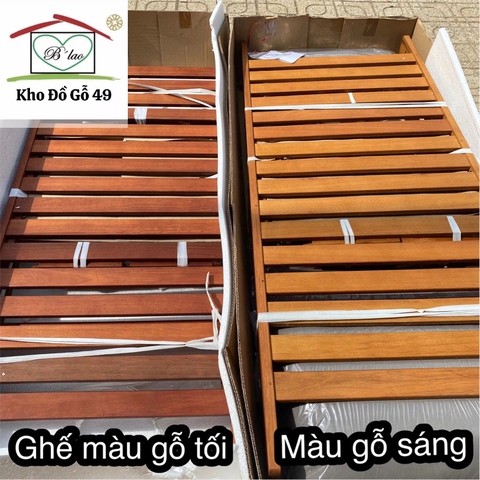 [Ghế Daybed Gỗ Tự Nhiên Ngoài Trời – Điều Chỉnh Tay Tựa – Có Đệm – Phân Phối Chính Hãng bởi Kho Đồ Gỗ 49]