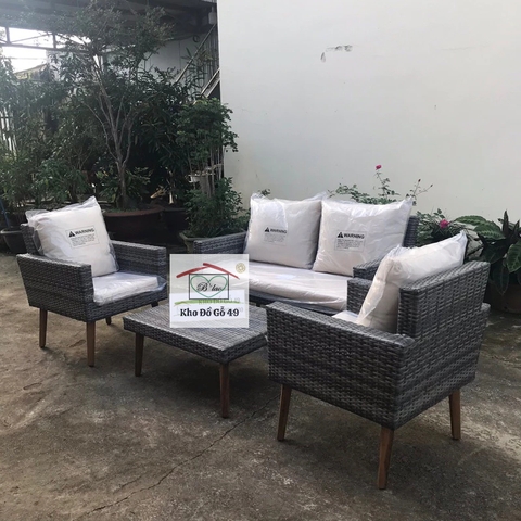 Bộ sofa ngoài trời 4 món hàng xuất châu âu - Patio sofa