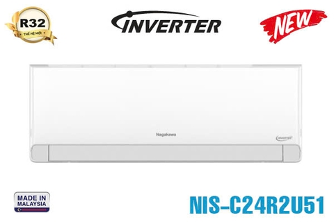 Điều hòa Nagakawa 1 chiều Inverter 24000BTU NIS-C24R2U51