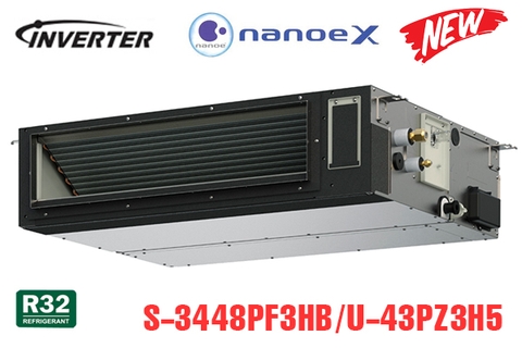 Điều hoà âm trần nối ống gió Panasonic  43.000 BTU 2 chiều inverter điện 1 Pha S-3448PF3HB/U-43PZ3H5