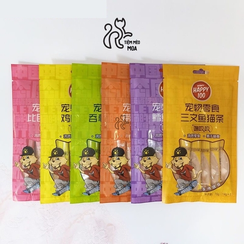 Súp thưởng WANPY HAPPY 100 cho mèo 5 thanh  - Tiệm Mèo Moa