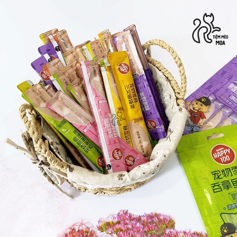 Súp thưởng WANPY HAPPY 100 cho mèo 5 thanh  - Tiệm Mèo Moa