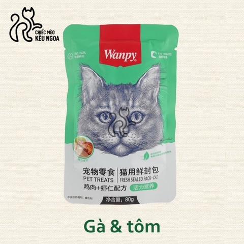 Pate Wanpy đủ vị 80 gram - Pate cho mèo - Tiệm Mèo Moa