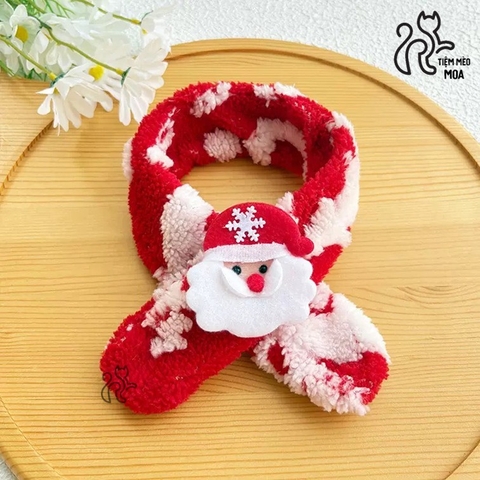 [NOEL 3] Khăn/ yếm nhung cho thú cưng - Phụ kiện theo mùa cho thú cưng - Tiệm Mèo Moa