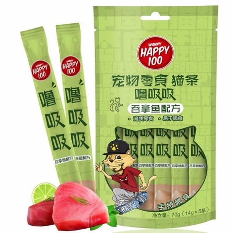 Súp thưởng WANPY HAPPY 100 cho mèo 5 thanh  - Tiệm Mèo Moa