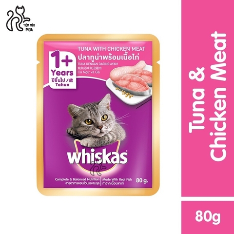 [Vị MỚI] Pate Whiskas - Sốt Pate cho mèo trưởng thành 80gram - Tiệm Mèo Moa