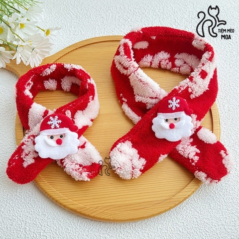 [NOEL 3] Khăn/ yếm nhung cho thú cưng - Phụ kiện theo mùa cho thú cưng - Tiệm Mèo Moa