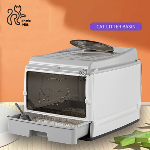 Nhà vệ sinh kín cho mèo - Phụ kiện cho mèo - Tiệm Mèo Moa