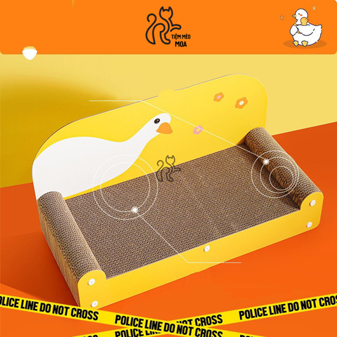 Sofa cào móng VỊT VÀNG cho mèo - Giường nằm cào móng/ Đồ chơi cho mèo - Tiệm Mèo Moa