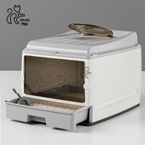 Nhà vệ sinh kín cho mèo - Phụ kiện cho mèo - Tiệm Mèo Moa