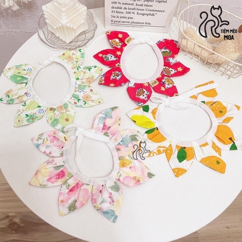 🌼  Vòng Cổ Hoa Nở Cute – Phụ Kiện Chụp Ảnh Siêu Xinh Cho Thú Cưng - Tiệm Mèo Moa