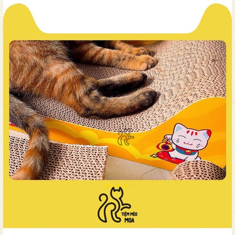 🌿[CÓ SẴN] Cào móng Sofa giường nằm cao cấp - Cào móng cho mèo giảm căng thẳng - Tiệm Mèo Moa