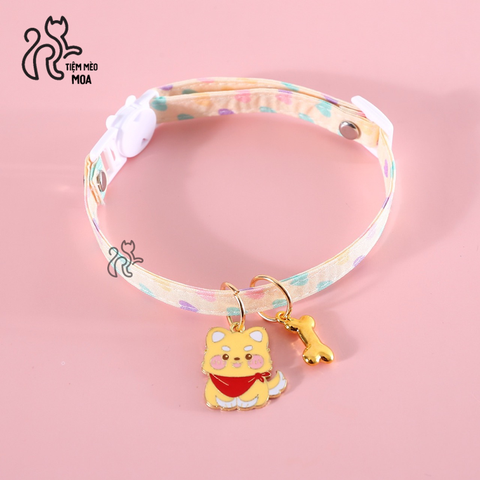 Vòng cổ 2 tag dễ thương cho mèo - Tiệm Mèo Moa