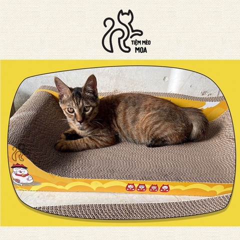 🌿[CÓ SẴN] Cào móng Sofa giường nằm cao cấp - Cào móng cho mèo giảm căng thẳng - Tiệm Mèo Moa