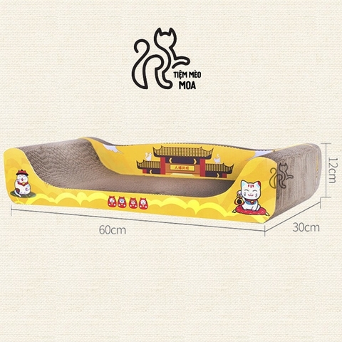 🌿[CÓ SẴN] Cào móng Sofa giường nằm cao cấp - Cào móng cho mèo giảm căng thẳng - Tiệm Mèo Moa