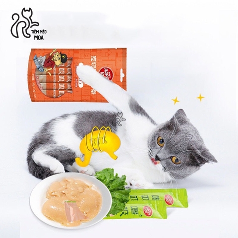 Súp thưởng WANPY HAPPY 100 cho mèo 5 thanh  - Tiệm Mèo Moa