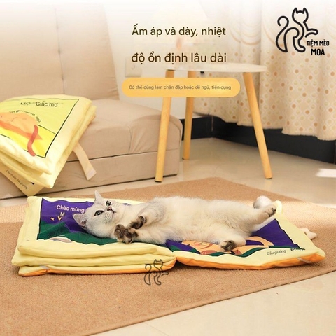 Thảm nằm truyện tranh cho thú cưng - Tiệm Mèo Moa